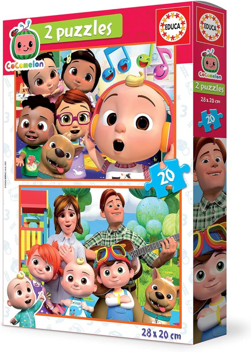 SET DE 2 PUZZLES DE 20 PIEZAS COCOMELON 19137 EDUCA BORRAS - Imagen 2
