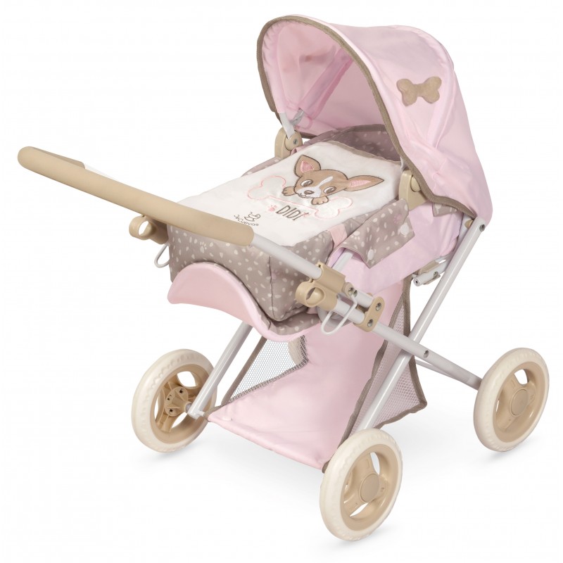 DECUEVAS TOYS COCHE Y SILLA DE MUÑECAS PLEGABLE DIDI 3X1