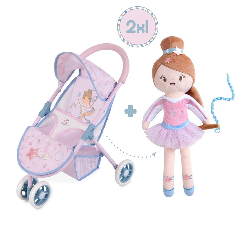 DECUEVAS TOYS COCHE GALA 3 RUEDAS CON MUÑECA 2 en 1
