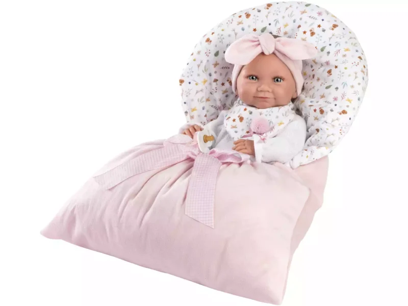 MUÑECA LLORENS TINA SAQUITO ROSA - Imagen 4