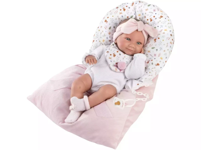 MUÑECA LLORENS TINA SAQUITO ROSA - Imagen 2